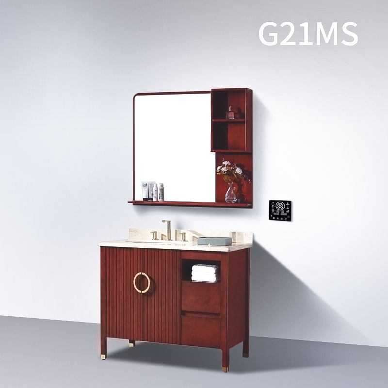 热净浴室柜G21MS-玫瑰红